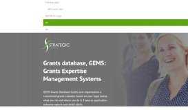 
							         Large Nonprofits - Strategic Grants								  
							    