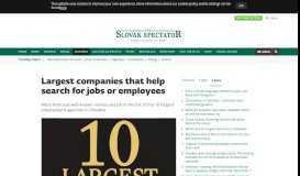 
							         Largest HR companies in Slovakia (employment agencies) - spectator ...								  
							    