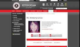 
							         Larson, Kimberly / Overview - effinghamschools.com								  
							    