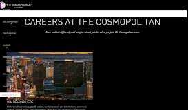 
							         Las Vegas Jobs | The Cosmopolitan								  
							    