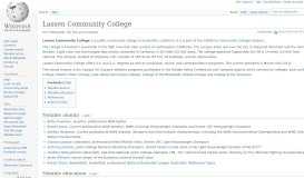 
							         Lassen Community College - Wikipedia								  
							    