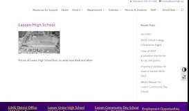 
							         Lassen Union High School District - Lassen High School								  
							    