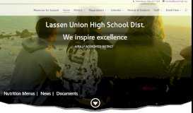 
							         Lassen Union High School District | We Inspire Excellence								  
							    