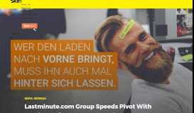 
							         Lastminute.com Group Speeds Pivot With Purchase of Germany's Weg ...								  
							    