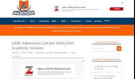 
							         LASU Admission List 2018/2019 Session is Out [FIRST BATCH]								  
							    