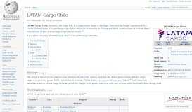 
							         LATAM Cargo Chile - Wikipedia								  
							    