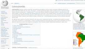 
							         Lateinamerika – Wikipedia								  
							    