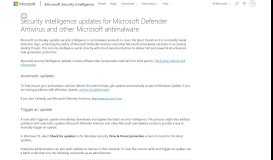 
							         Latest definition updates for Windows Defender Antivirus and other ...								  
							    