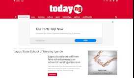 
							         Latest news about Lagos State School of Nursing Igando from Nigeria ...								  
							    