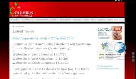 
							         Latest News - - Columbus County Schools								  
							    