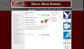 
							         Latest News - DIPLOMAS - Delta High School								  
							    
