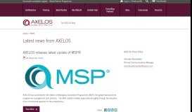
							         Latest News from AXELOS								  
							    