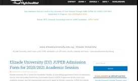 
							         Latest News from Elizade University | www.elizadeuniversity.edu.ng								  
							    