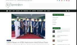 
							         Latest News on ATBU Admission and School Fees - iDONSABI								  
							    