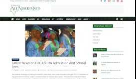 
							         Latest News on FUGASHUA Admission and School Fees - iDONSABI								  
							    