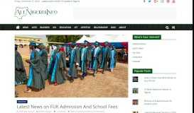 
							         Latest News on FUK Admission and School Fees - iDONSABI								  
							    