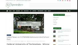
							         Latest News on FUTMINNA Admission and School Fees - iDONSABI								  
							    