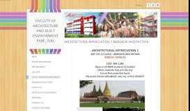 
							         Latest News/Anouncement - Faculty of Architecture and Built ...								  
							    