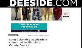 
							         Latest planning applications submitted to Flintshire County Council ...								  
							    