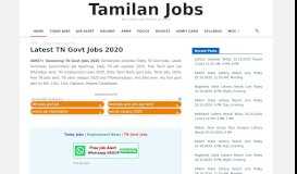 
							         Latest TN Govt Jobs 2019 - 37596 Vacancies on 03.06.2019								  
							    
