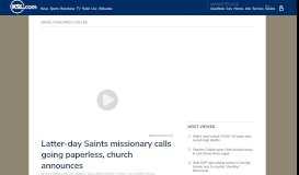 
							         Latter-day Saints missionary calls going paperless, church announces ...								  
							    