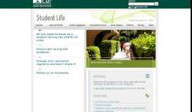 
							         LAU | Student Life								  
							    