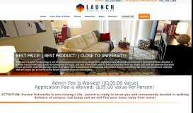 
							         Launch Apartments: West Lafayette Apartments For Rent								  
							    