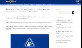 
							         Launch of FirstWare IDM-Portal 2017 SmartEdition - FirstWare IDM ...								  
							    