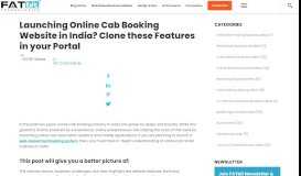 
							         Launching Online Cab Booking Website in India? Clone these ...								  
							    