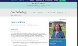 
							         Laura A. Katz | Smith College								  
							    