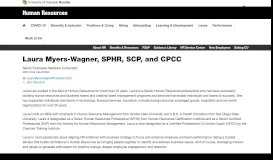 
							         Laura Myers-Wagner, SPHR, SCP, and CPCC | Human Resources ...								  
							    