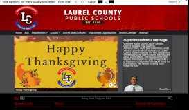 
							         Laurel County Schools: Home								  
							    