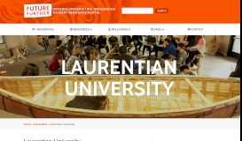 
							         Laurentian University - Future Further								  
							    