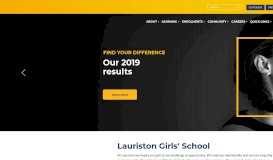 
							         Lauriston Girls' School								  
							    