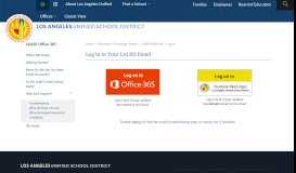 
							         LAUSD Office 365 / Log In								  
							    