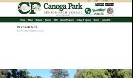 
							         LAUSD Parent Portal Link - Canoga Park Senior High School								  
							    