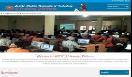 
							         LAUTECH E-learning Platform								  
							    