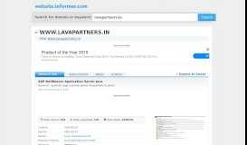 
							         lavapartners.in at WI. SAP NetWeaver Application Server Java								  
							    