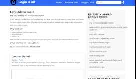 
							         lavu admin login - Official Login Page [100% Verified]								  
							    