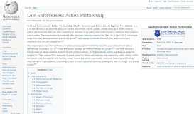 
							         Law Enforcement Action Partnership - Wikipedia								  
							    