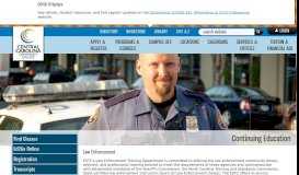 
							         Law Enforcement: Continuing Education, CCCC - Central Carolina ...								  
							    
