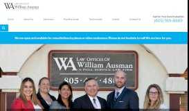 
							         Law Offices of William Ausman: Atascadero, CA Attorney								  
							    