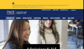 
							         Law School Admissions | Pace Law School								  
							    