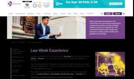 
							         Law Work Experience - The Lawyer Portal								  
							    
