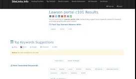 
							         Lawson portal c101 Results For Websites Listing - SiteLinks.Info								  
							    