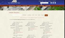 
							         Lawyer Directory - The Mississippi Bar								  
							    