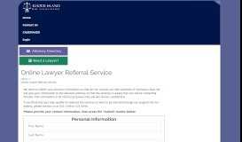 
							         Lawyer Referral Service - Rhode Island Bar Association								  
							    