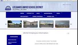 
							         LBUSD Employee Information • Page - Los Banos Unified School District								  
							    
