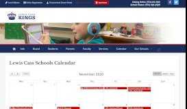 
							         LCS Calendar - Lewis Cass Schools								  
							    
