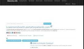 
							         Lcwomenshealth.portalforpatients.com - SiteLinks.Info								  
							    